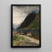 Paesaggio di fiordo - Georg Anton Rasmussen — quadro incorniciato alla parete