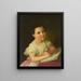 Ritratto di un bambino - Georg Balder — quadro incorniciato alla parete