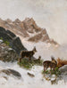 Chamois nella neve - Georg Berger — vista dell’opera