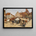 Un marché aux chevaux - Georg Carl Koch — quadro incorniciato alla parete