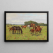 Cavalli in un prato - Georg Carl Koch — quadro incorniciato alla parete