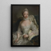 Portrait de Charlotte de Mecklembourg-Strelitz - Georg David Matthieu — quadro incorniciato alla parete