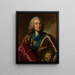 Ritratto di Karl August Rex, ministro sassone - Georg Desmares — quadro incorniciato alla parete