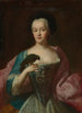Portrait d'une dame avec un perroquet - Georg Desmares — vista dell’opera