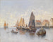 Pescatori al porto - Georg Fischhof — vista dell’opera