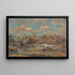 Un jour de mai, vue di un villaggio con giardini orticoli - Georg Flad — quadro incorniciato alla parete