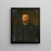 Ritratto di un uomo - Georg Fleischmann — quadro incorniciato alla parete