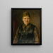 Ritratto di una donna - Georg Fleischmann — quadro incorniciato alla parete