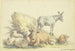 Una mucca, tre pecore, un asino e un vitello - Georg Friedrich Ackermann — vista dell’opera