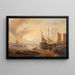 Vista del porto - Georg Gillis van Haanen — quadro incorniciato alla parete