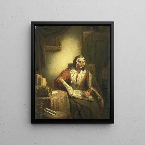 Georg Gillis van Haanen - Old Woman Reading.webp