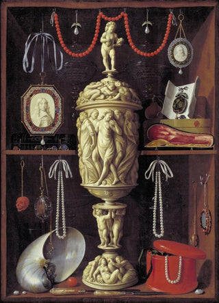 Georg Hainz - A Cabinet With Objects Of Art.webp