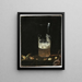 Natura morta con un bicchiere di birra e noci - Georg Hainz — quadro incorniciato alla parete