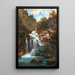 Una cascata impetuosa - Georg Holub — quadro incorniciato alla parete