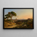 Vista di Roma con San Pietro dalla Villa Doria Pamphili - Georg Kobell — quadro incorniciato alla parete