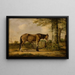 Cavallo vicino a un albero - Georg Kobell — quadro incorniciato alla parete