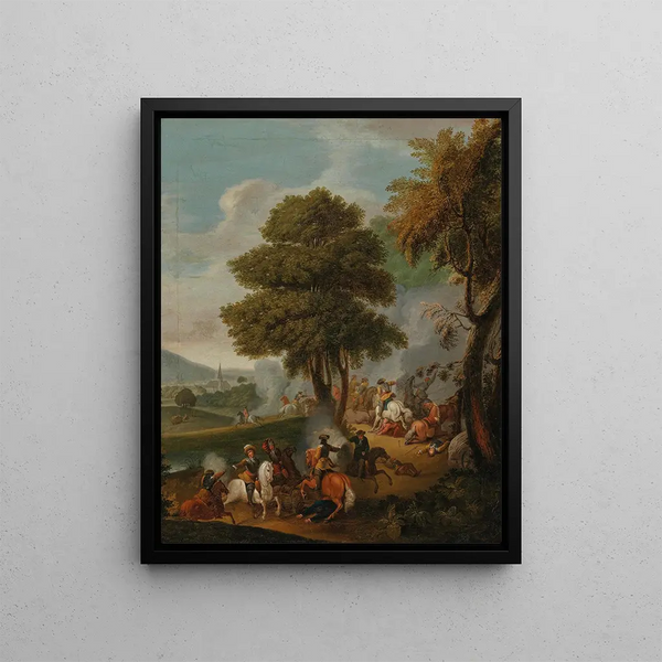 Georg Philipp Rugendas the Elder - A cavalry skirmish.webp