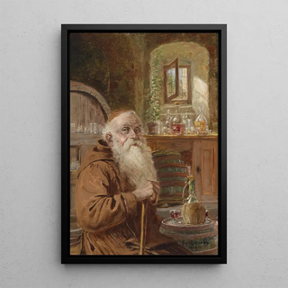 Georg Rssler - Mnch im Weinkeller.webp
