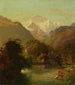 La vista sulla Jungfrau vicino a Interlaken - Georg Rudolf König — vista dell’opera