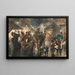 Mercato di Natale - Georg Schübel — quadro incorniciato alla parete
