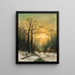 Rencontre sur le chemin du retour in inverno - Georg Schmitz — quadro incorniciato alla parete