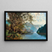Lago Millstättersee con lavandaie - Georg Schnreither — quadro incorniciato alla parete