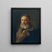 Il pittore Carl Teibler, il padre dell'artista - Georg Teibler — quadro incorniciato alla parete