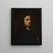Ritratto di uomo - Georg Thomas Hopfer — quadro incorniciato alla parete