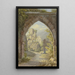 Arc gothique avec vue sur un château - Georg von Krieg — quadro incorniciato alla parete