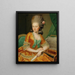 Ritratto di una cantante al clavicembalo - Georg Weikert — quadro incorniciato alla parete