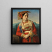 Ritratto di una giovane donna romana - Georg Wilhelm Fasel — quadro incorniciato alla parete