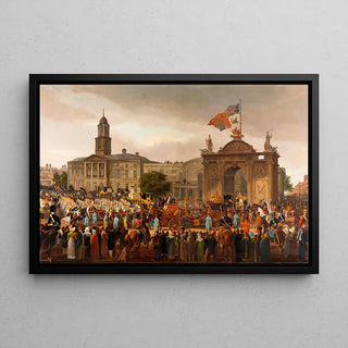 George IV, Re d'Inghilterra, entrando a Dublino di William Turner De Lond
