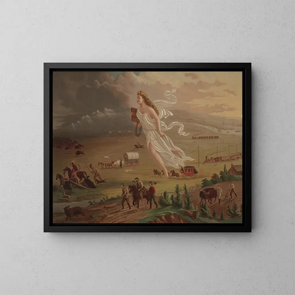 Il progresso americano - George A. Crofutt — quadro incorniciato alla parete