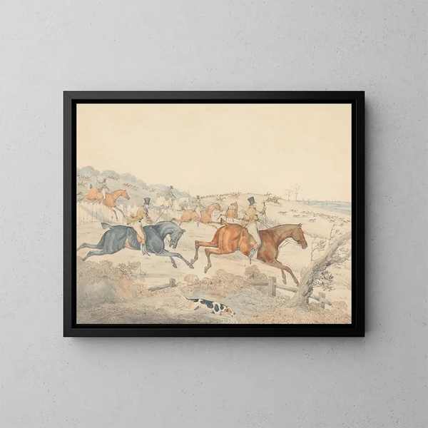 Caccia alla braccata - George Alken — quadro incorniciato alla parete
