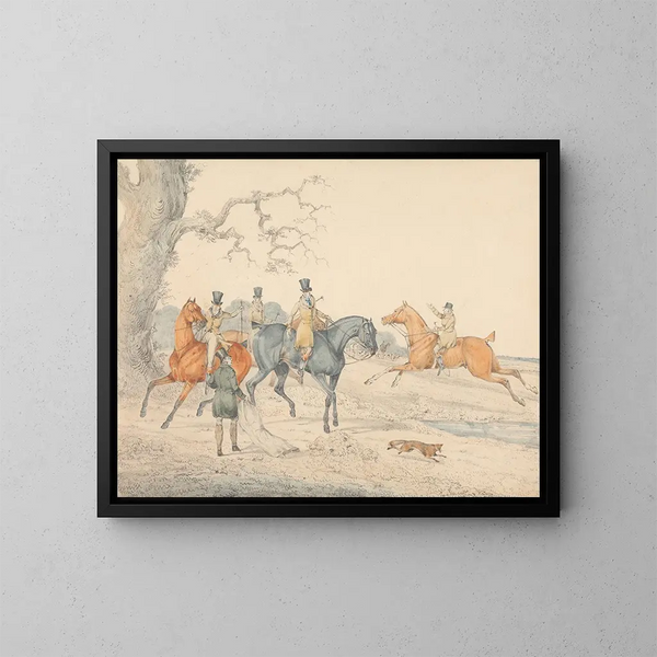 Libérer un sac di volpe - George Alken — quadro incorniciato alla parete