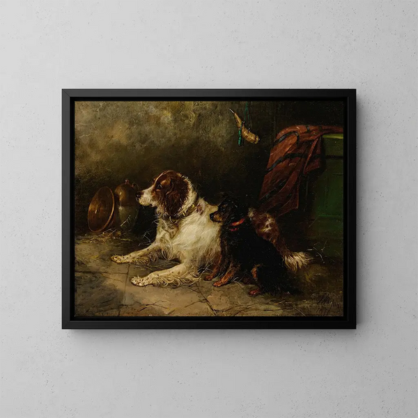 Amici attenti - George Armfield — quadro incorniciato alla parete