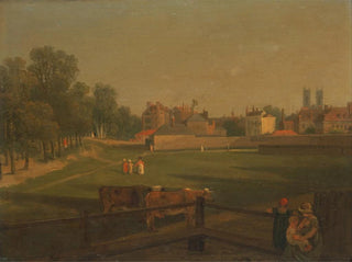 George Arnald - A Western View of part of Westminster and Bird Cage Walk taken from the Mill House.webp