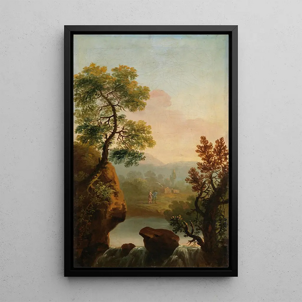 George Barret - Landscape with Figures in the Background.webp