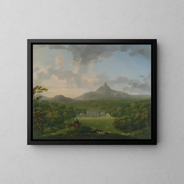 Powerscourt, conte di Wicklow, Irlanda - George Barret — quadro incorniciato alla parete