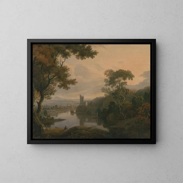 Paesaggio fluviale - George Barret — quadro incorniciato alla parete
