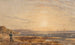 Le Aiguilles da Alum Bay, isola di Wight, al tramonto - George Barret il Giovane — vista dell’opera