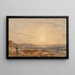 Le Aiguilles da Alum Bay, isola di Wight, al tramonto - George Barret il Giovane — quadro incorniciato alla parete