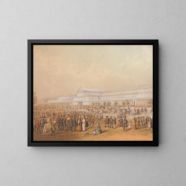 Palais de cristal di Hyde Park - George Baxter — quadro incorniciato alla parete