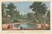 Vista della grotta, due templi di conchiglie nei giardini di Earl Temple a Stow nel Buckinghamshire - George Bickham il Vecchio — vista dell’opera