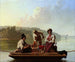 I barcaioli del Missouri - George Caleb Bingham — vista dell’opera