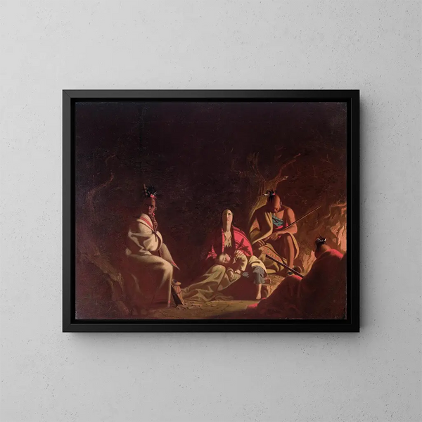catturato dagli indiani - George Caleb Bingham — quadro incorniciato alla parete