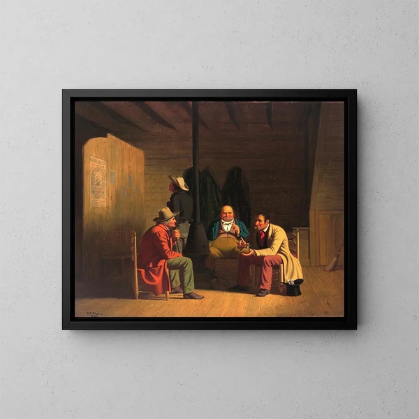 Politicien de campagna - George Caleb Bingham — quadro incorniciato alla parete