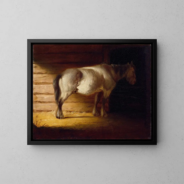 Vieux cheval de champ - George Caleb Bingham — quadro incorniciato alla parete