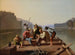 Dei zatterieri che giocano a carte - George Caleb Bingham — vista dell’opera