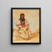 Una donna seminola - George Catlin — quadro incorniciato alla parete